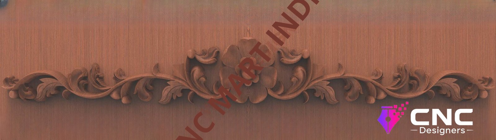 Beds & Sofa - BS-93 Elegant Floral Swag Decorative Carving 3D Model